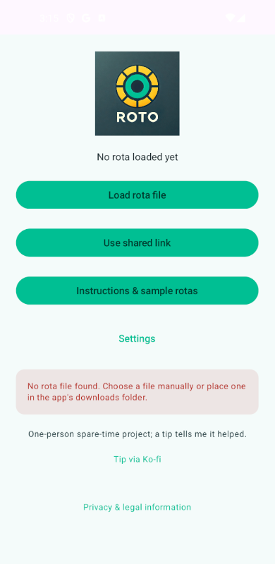 Screenshot of Roto