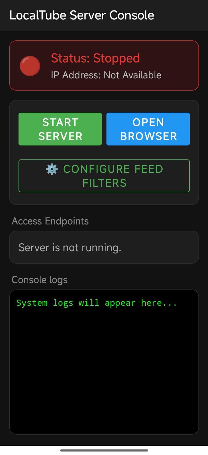 Screenshot of LocalTube
