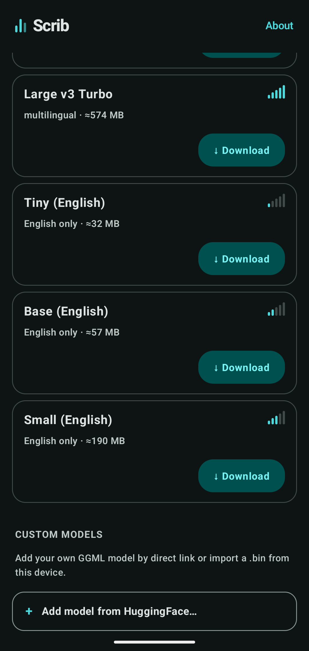 Screenshot of Scrib