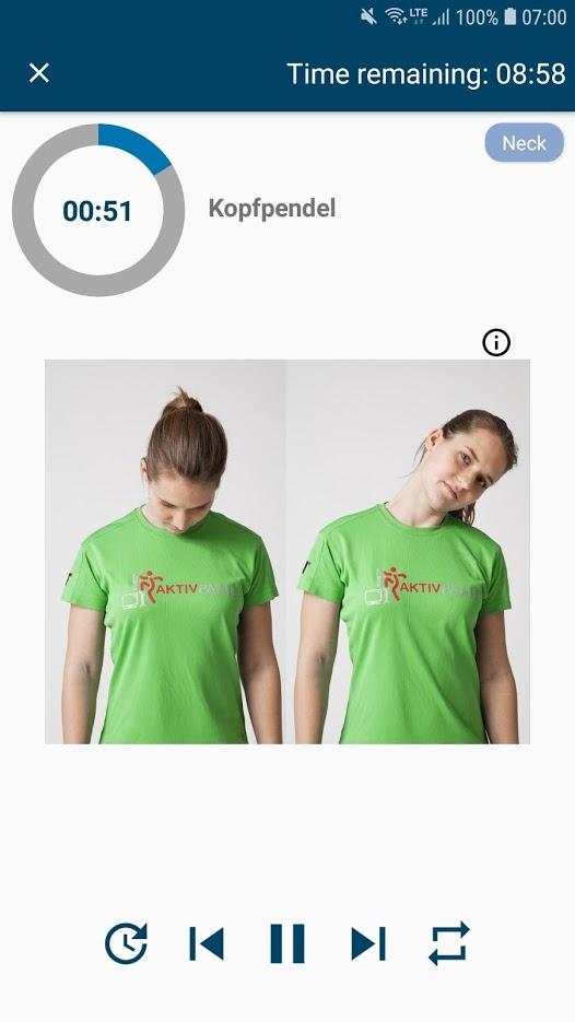 Screenshot of Aktivpause to Go