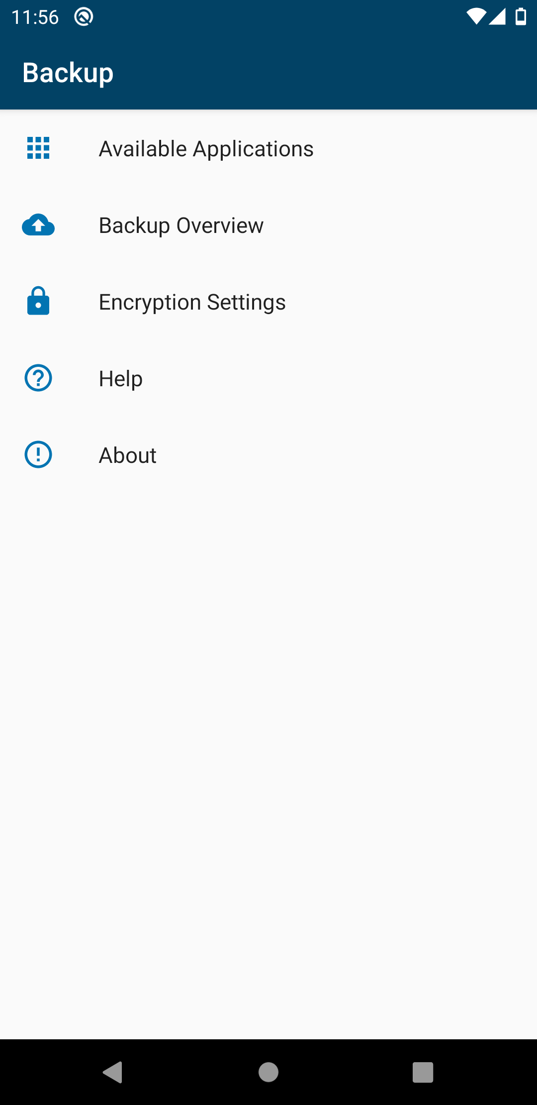 Screenshot of Backup (PFA)