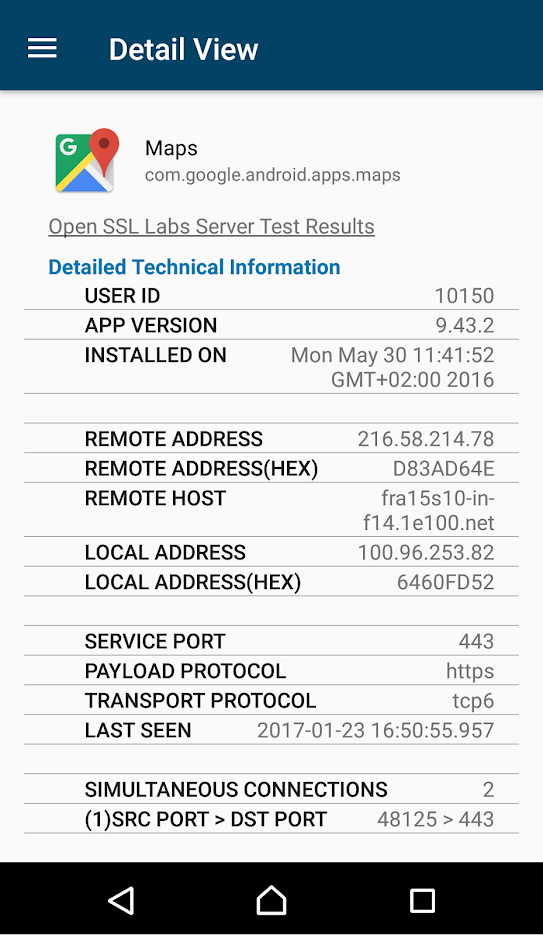 Screenshot of Net Monitor (Privacy Friendly)
