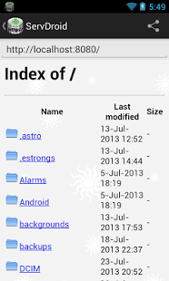 Screenshot of ServDroid