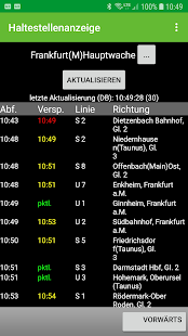 Screenshot of Haltestellenanzeige (Display Monitor)