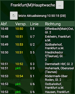 Screenshot of Haltestellenanzeige (Display Monitor)