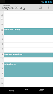 Screenshot of Standalone Calendar