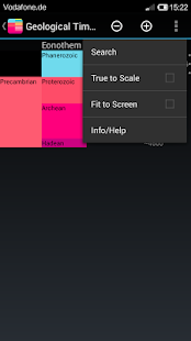 Screenshot of Geological Time Scale