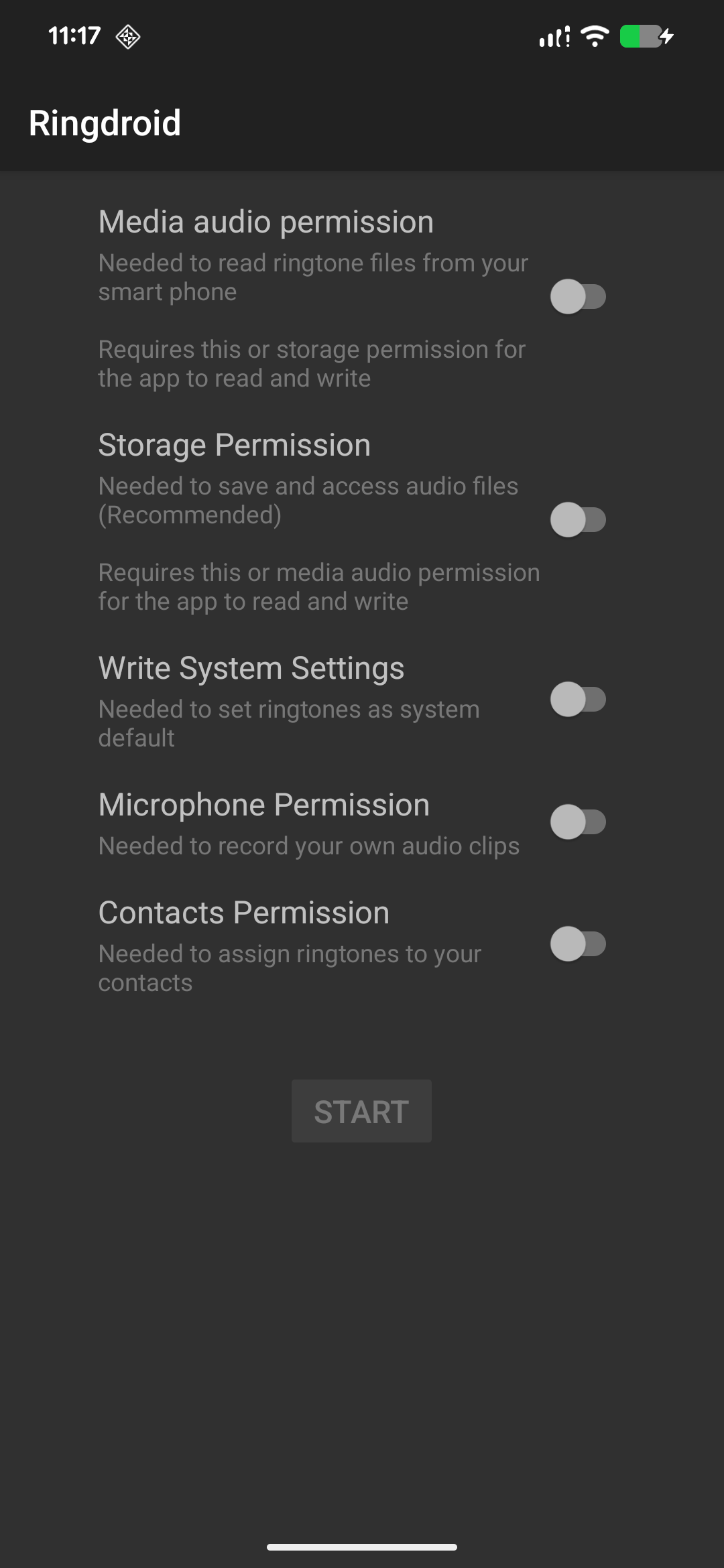 Screenshot of Ringdroid - Ringtone editor
