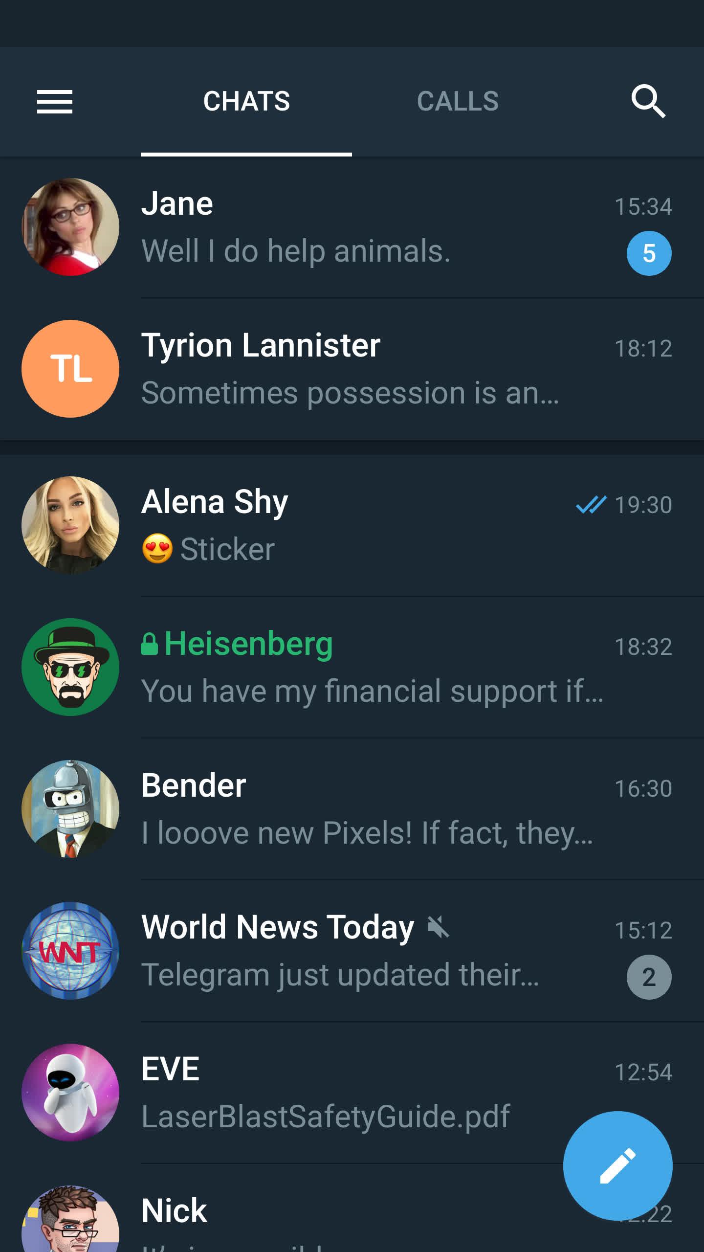 Screenshot of Telegram X FOSS