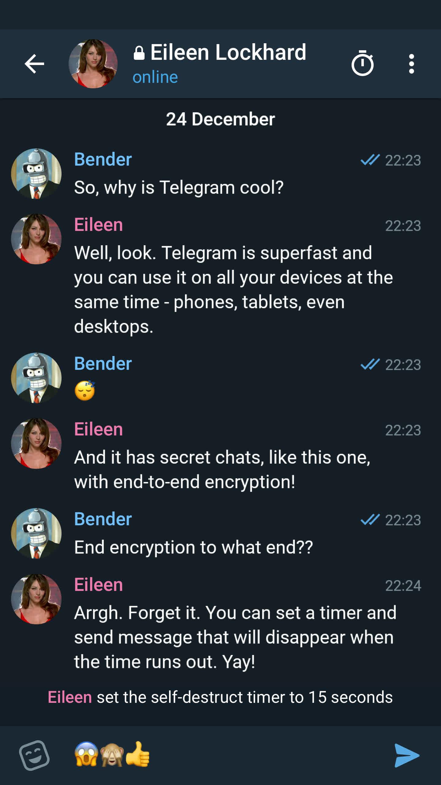 Screenshot of Telegram X FOSS