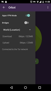 Screenshot of Orbot