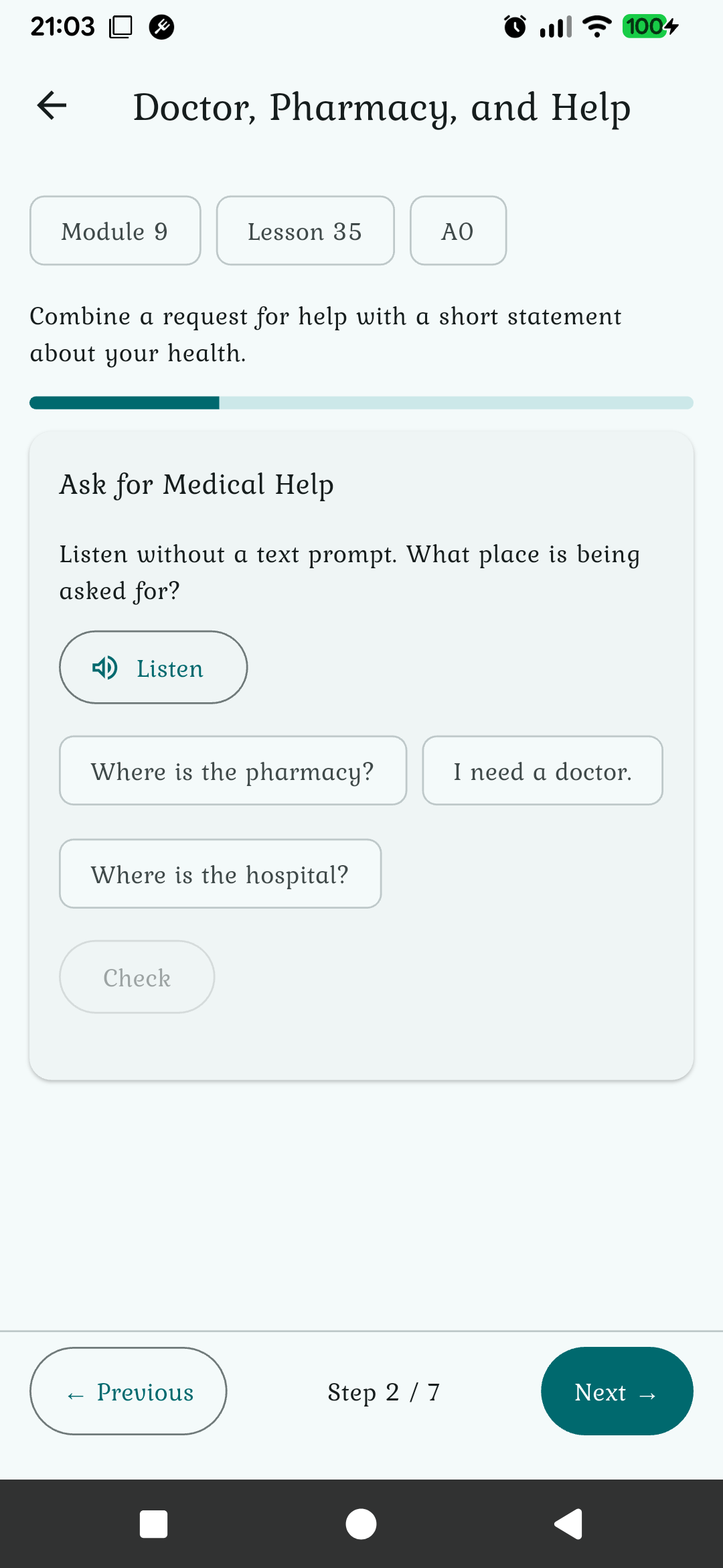 Screenshot of Tutor Language