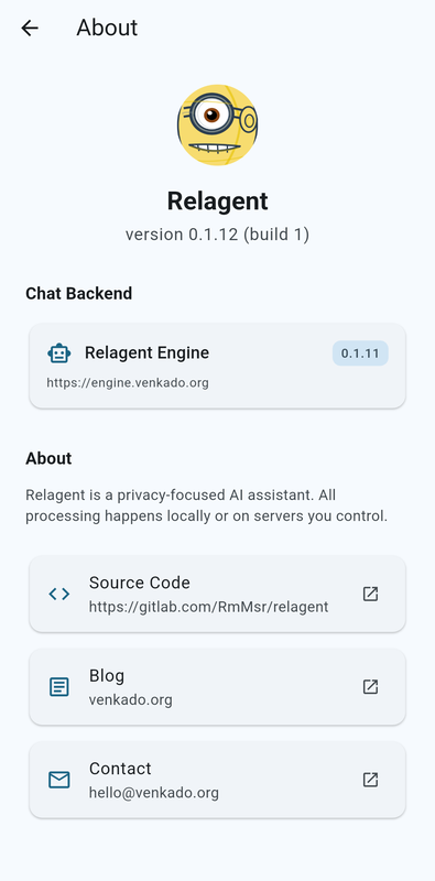 Screenshot of Relagent