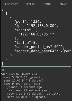 Screenshot of UDP Bus