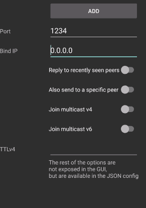 Screenshot of UDP Bus