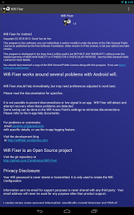 Screenshot of Wifi Fixer