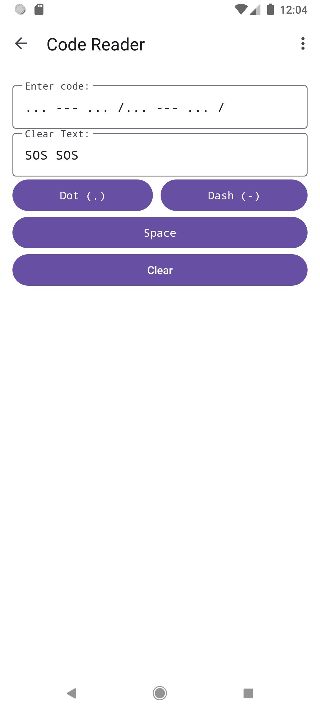 Screenshot of SOS Flashlight: Advanced Morse Code Tool