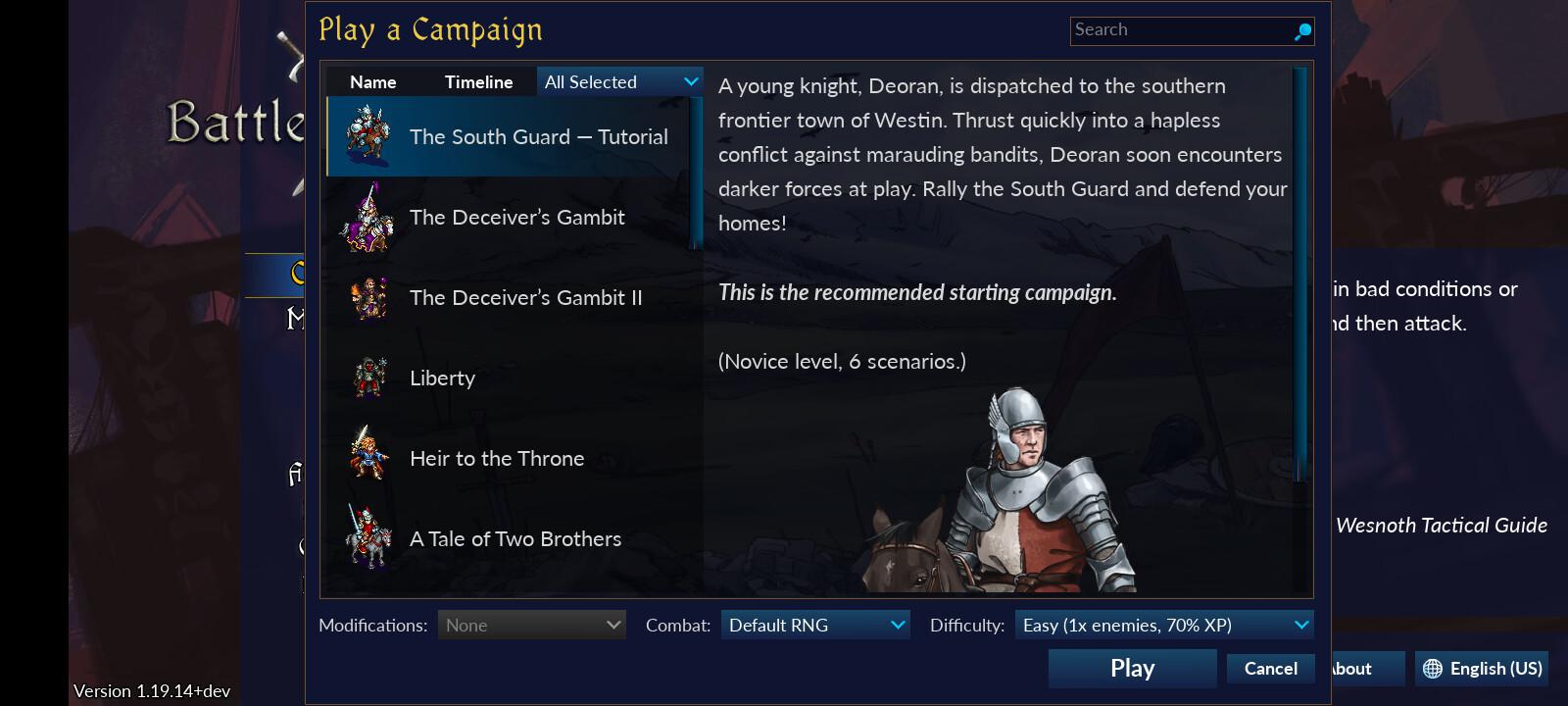 Screenshot of The Battle for Wesnoth