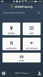 Screenshot of Wheelmap