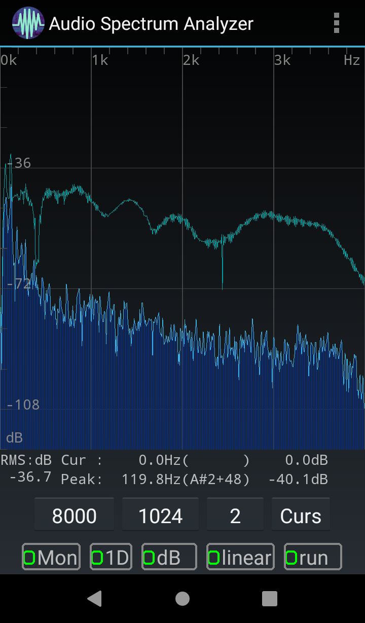 Screenshot of Audio Spectrum Analyzer