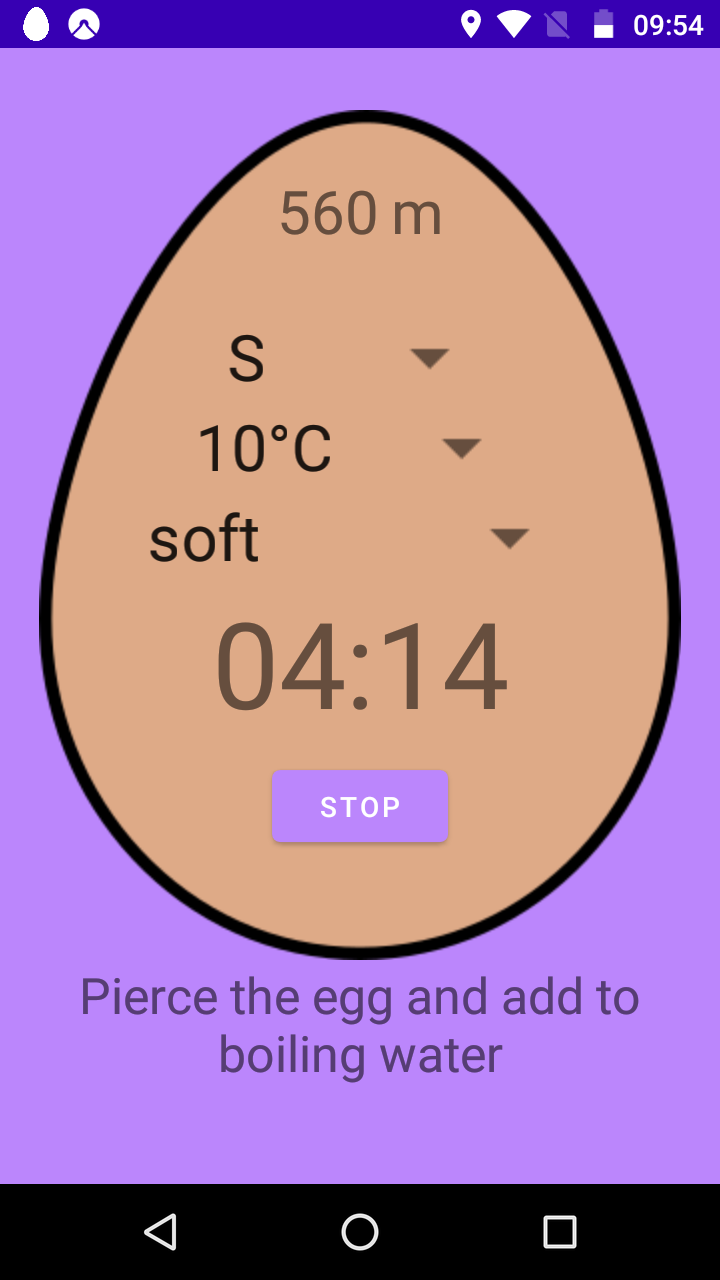 Screenshot of Smart EggTimer