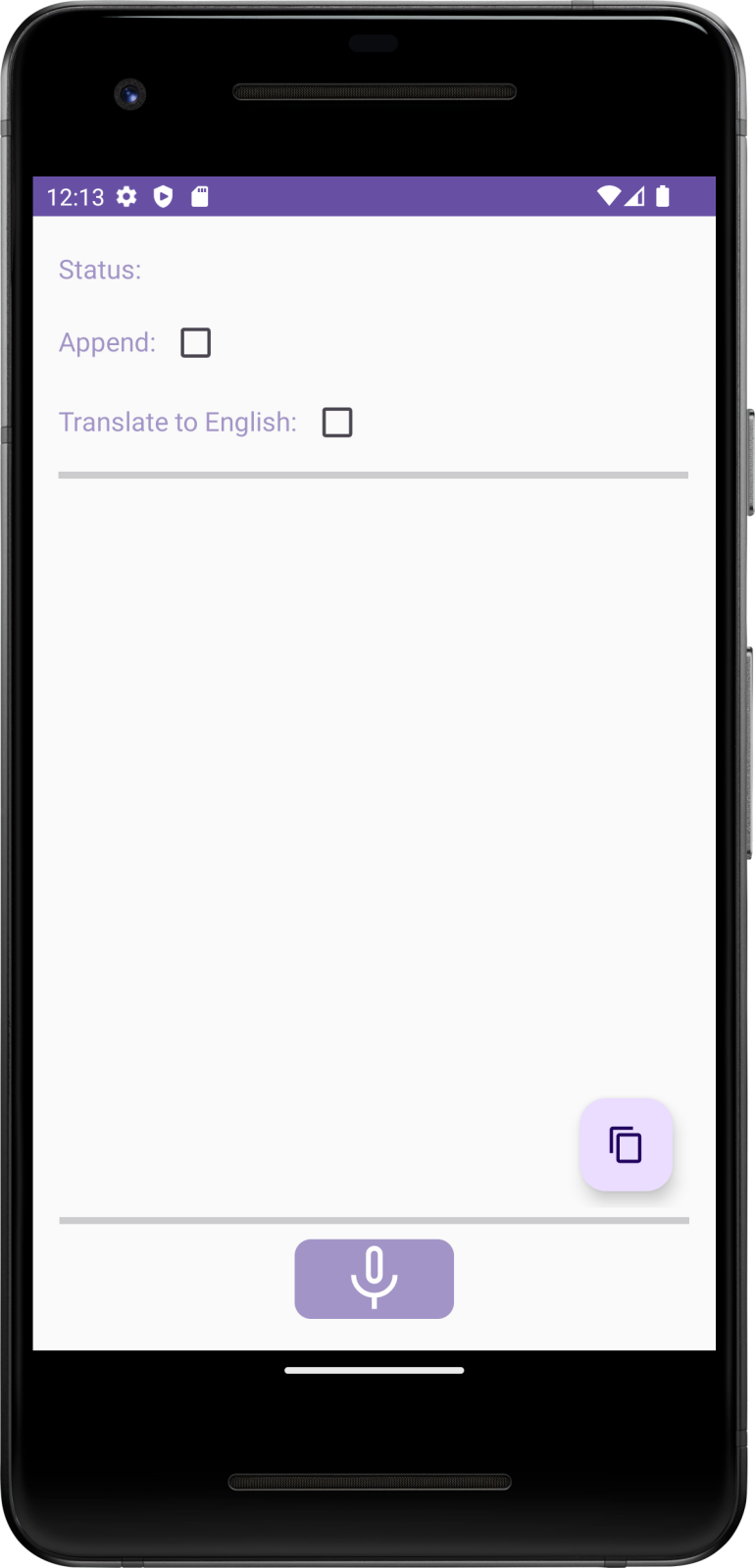 Screenshot of Whisper+