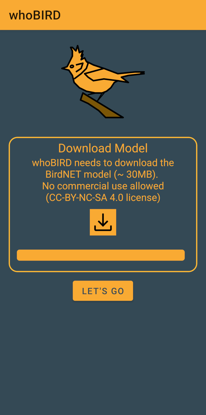 Screenshot of whoBIRD
