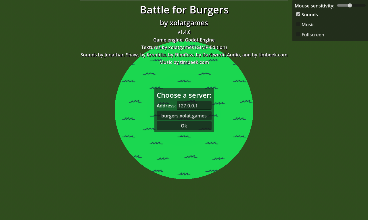 Screenshot of Battle for Burgers