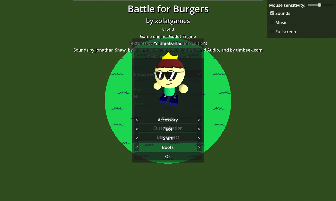 Screenshot of Battle for Burgers
