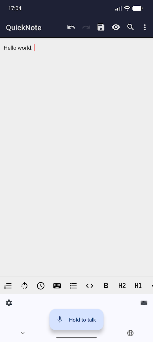 Screenshot of Voxscribe - Offline Voice Input