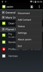 Screenshot of yaxim
