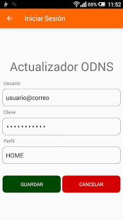 Screenshot of Actualizador ODNS