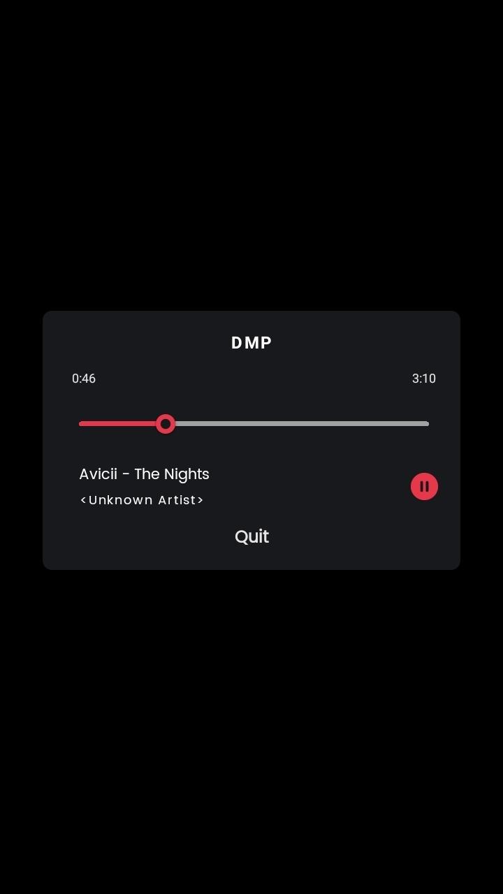 Screenshot of Dialog Music Player