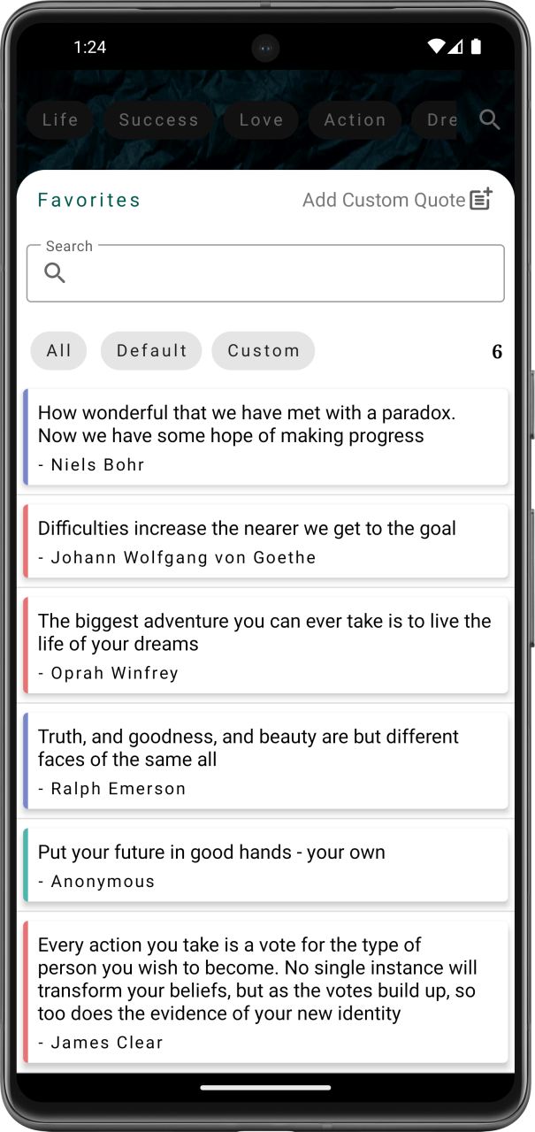 Screenshot of Quotes - Quotes Status Creator