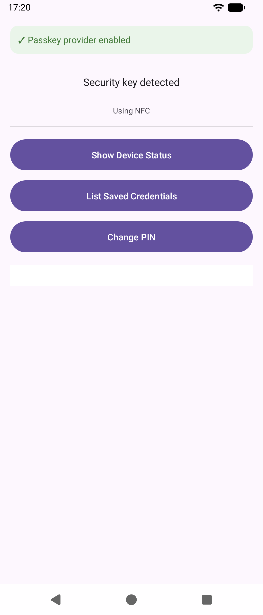 Screenshot of Authnkey