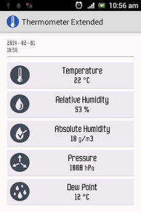 Screenshot of Thermometer Extended