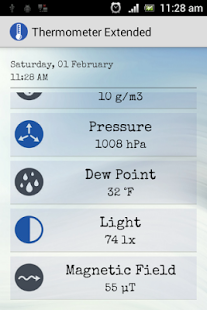 Screenshot of Thermometer Extended