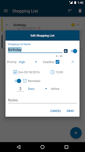 Screenshot of Shopping List (Privacy Friendly)