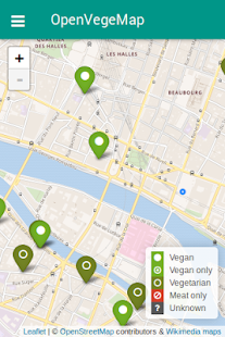 Screenshot of OpenVegeMap