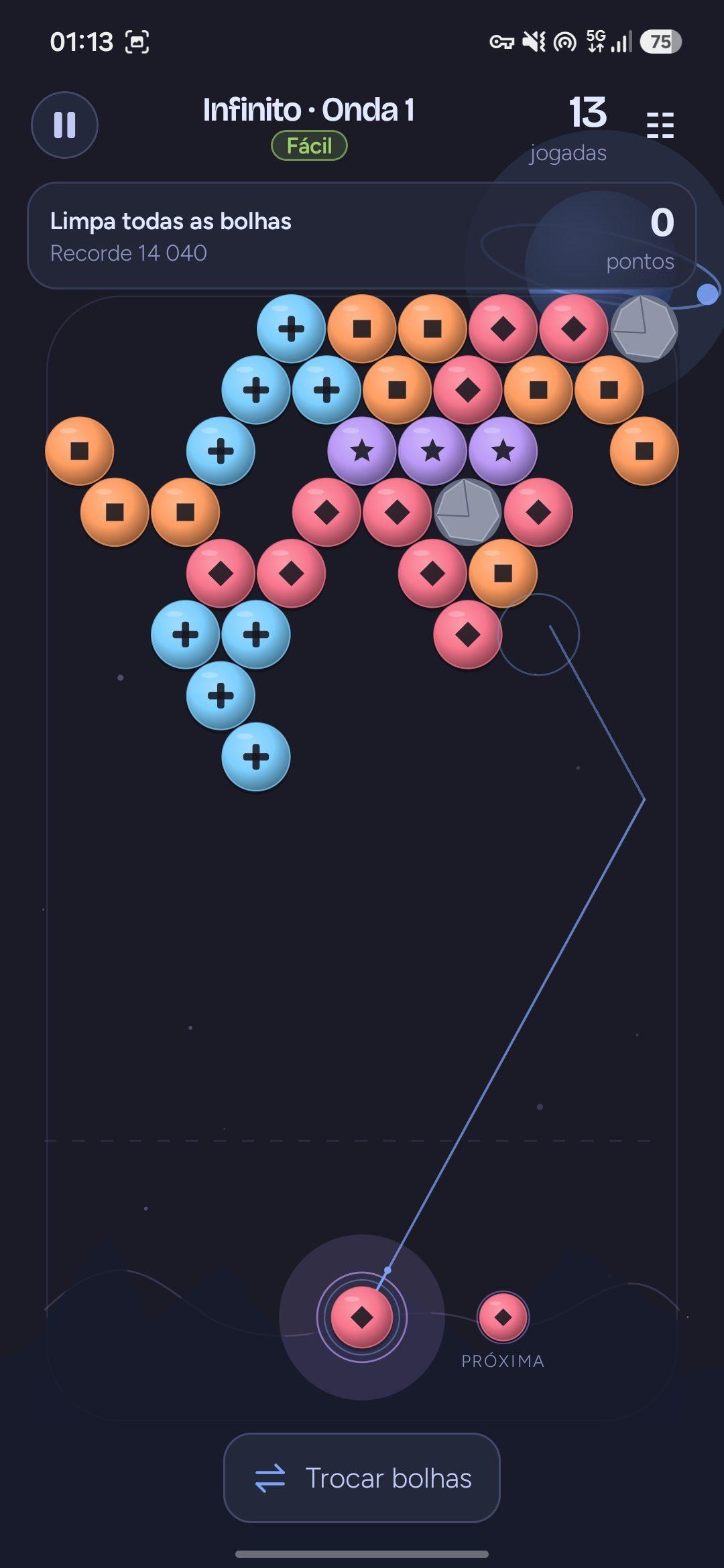 Screenshot of Bubble Night