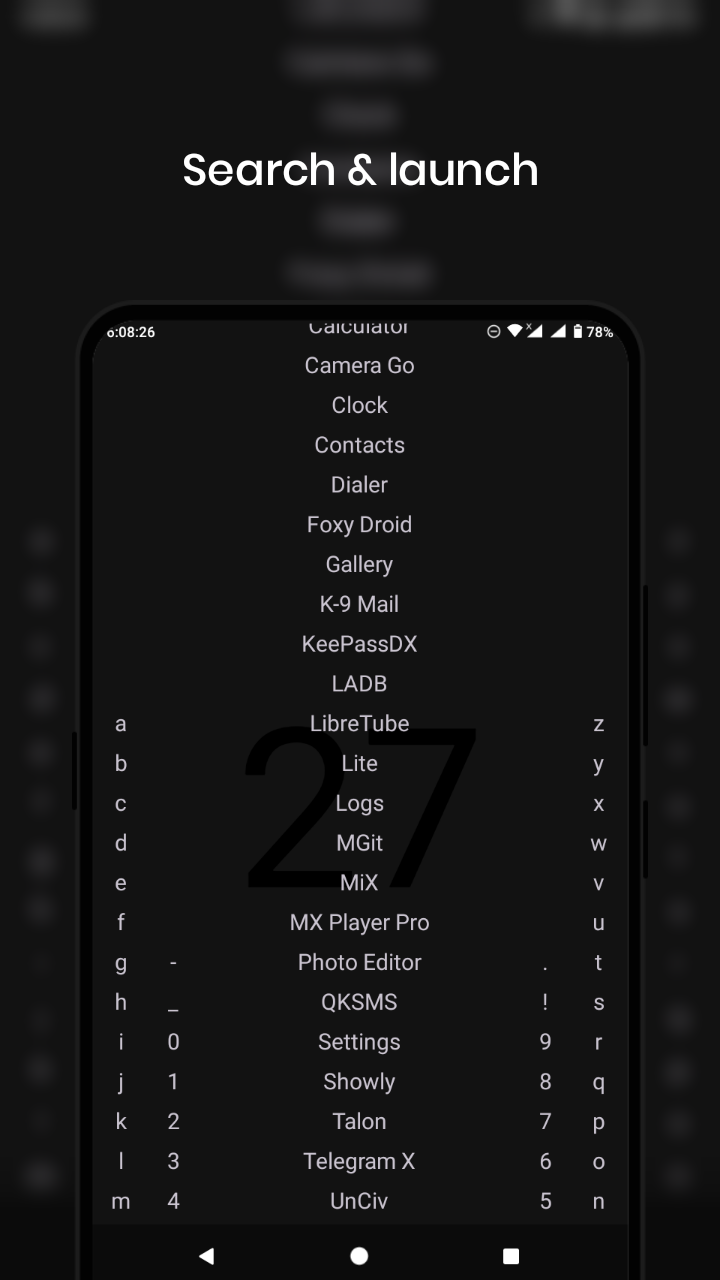 Screenshot of Lunar Launcher