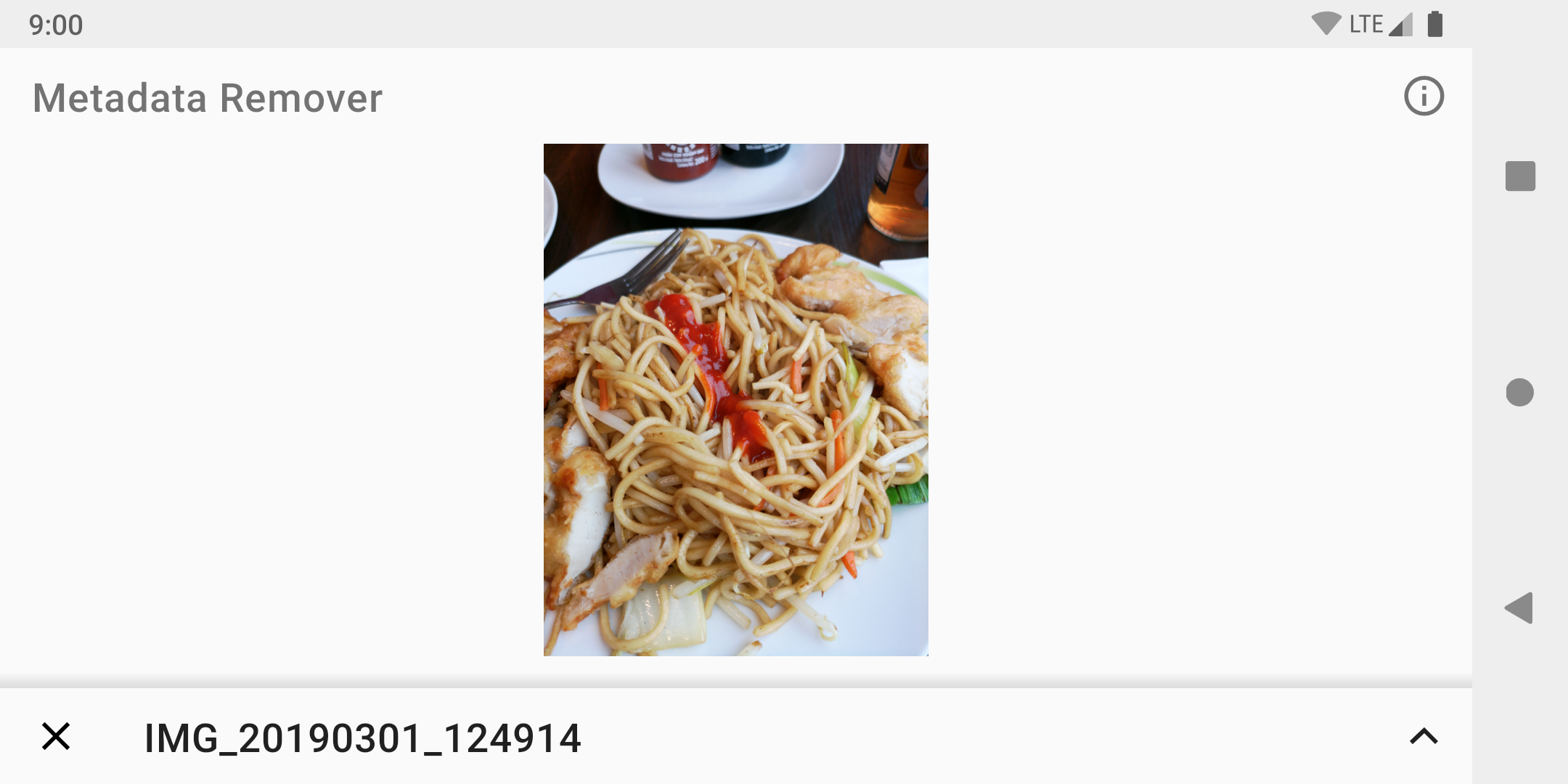 Screenshot of Metadata Remover