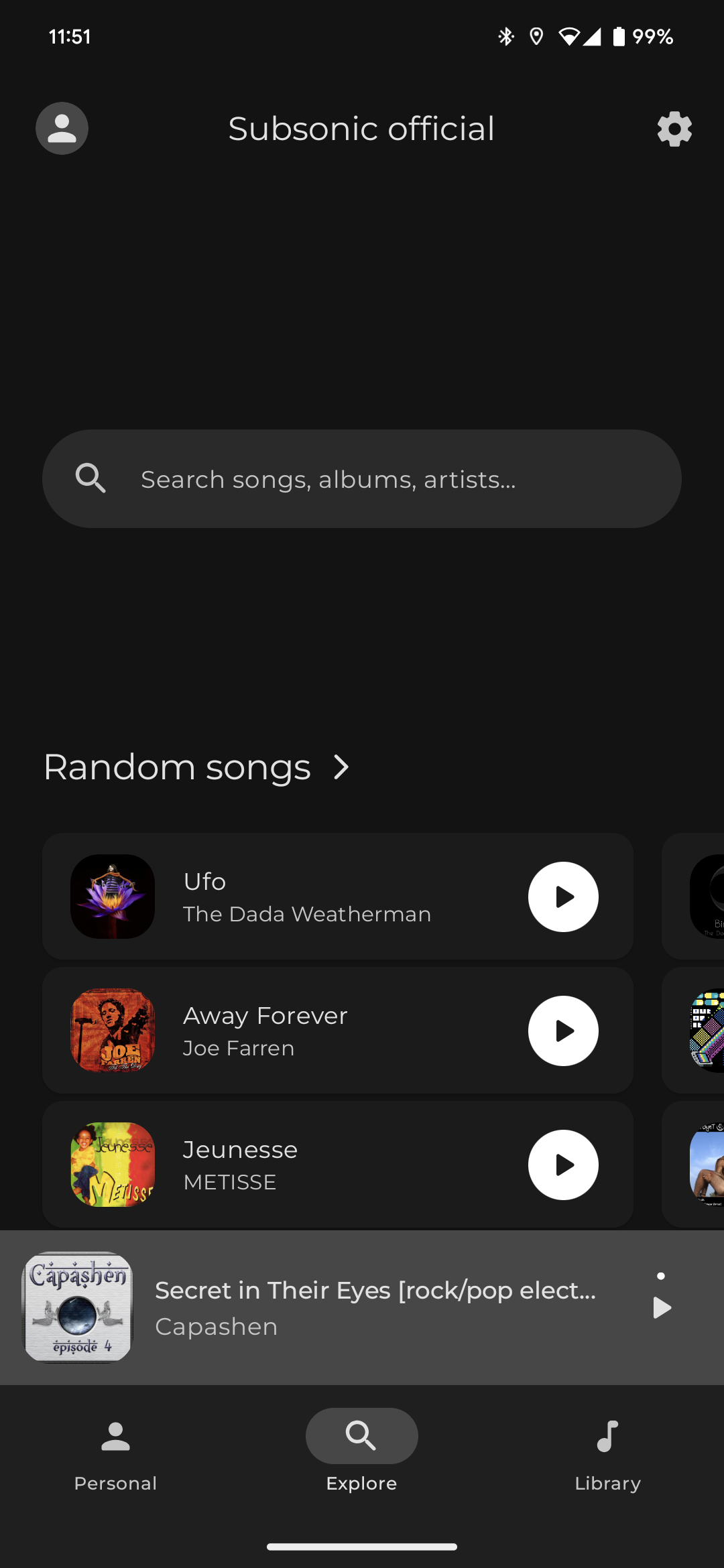 Screenshot of Youamp