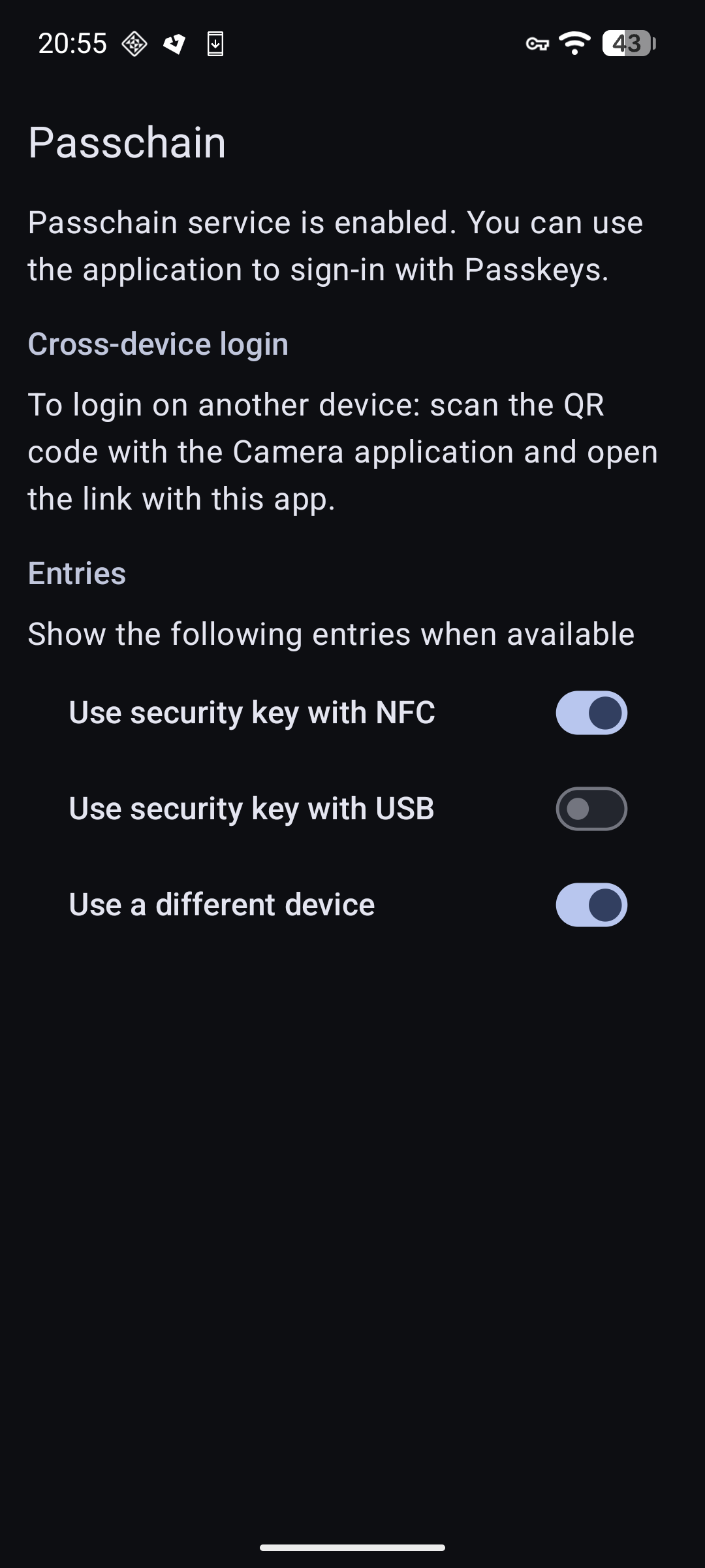 Screenshot of Passchain