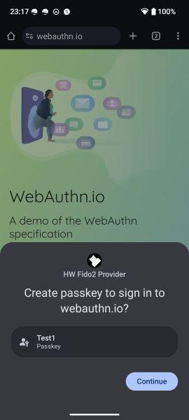 Screenshot of Passchain