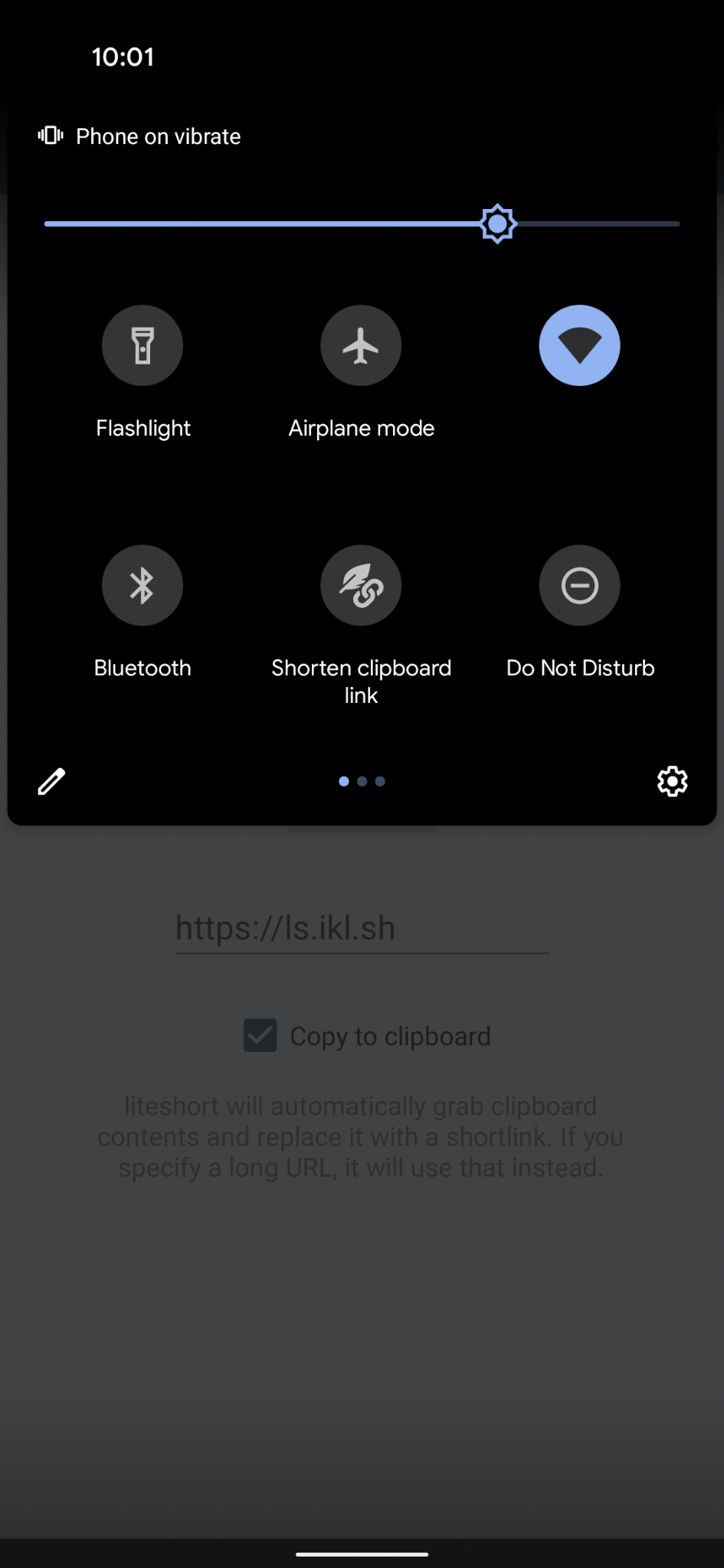 Screenshot of liteshort