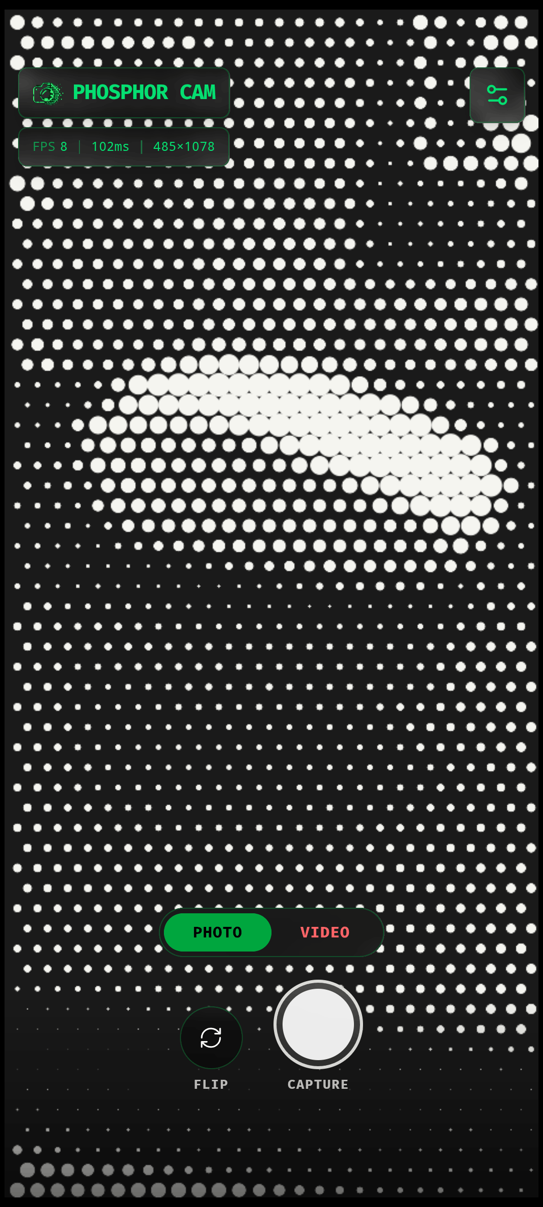 Screenshot of Phosphor Cam