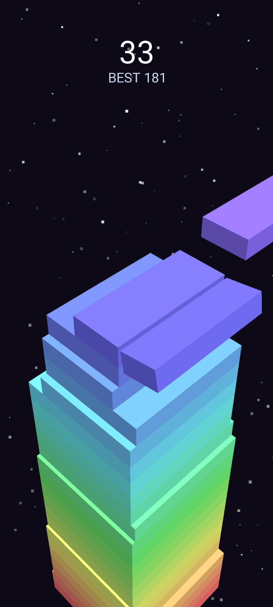 Screenshot of Stack Tower 3D