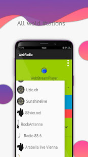 Screenshot of WebRadio