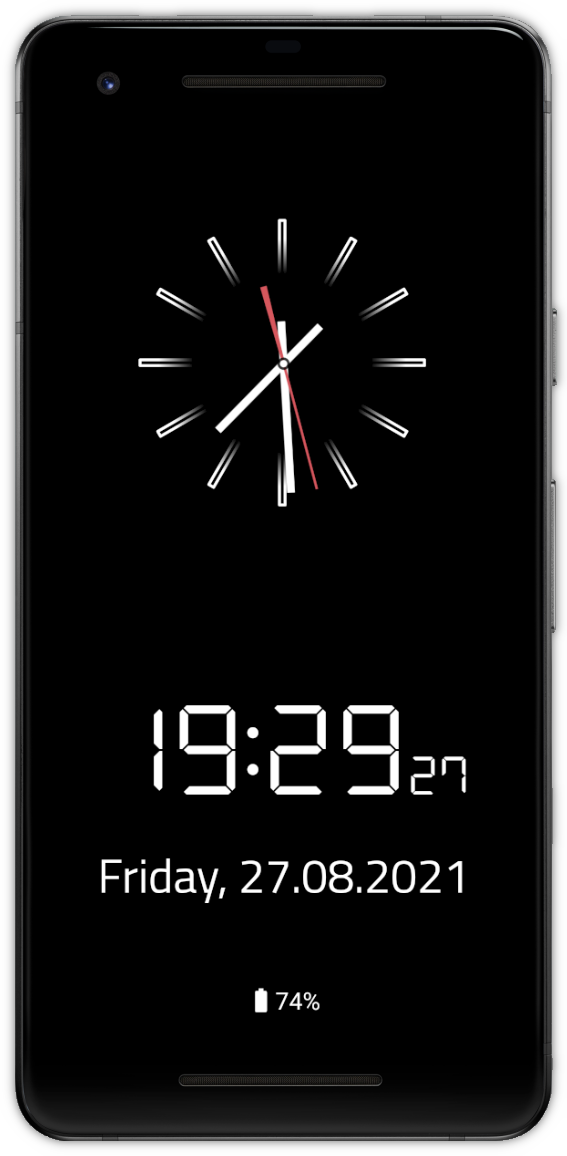 Screenshot of Clock Screensaver & Widget